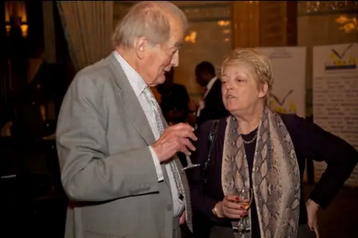LI patron Richard Moore with former LI president Annemie Neyts